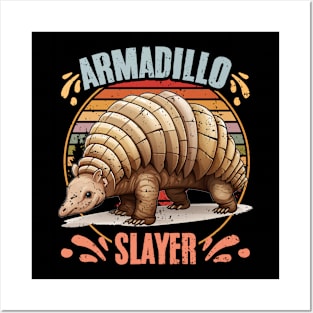 Vintage Armadillo Slayer Awesome Armadillo Hunting Season Posters and Art